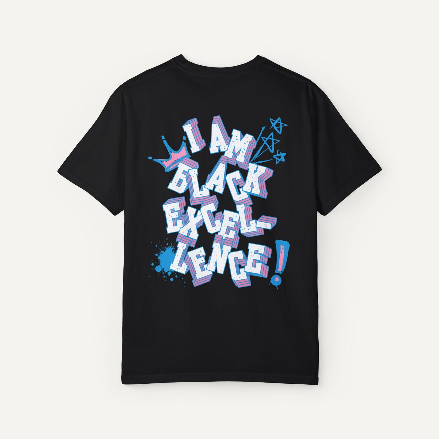 black jack and jill shirt for jack and jill teen apparel with I am black excellence pink and blue graphic tee for Jack and jill of america tween