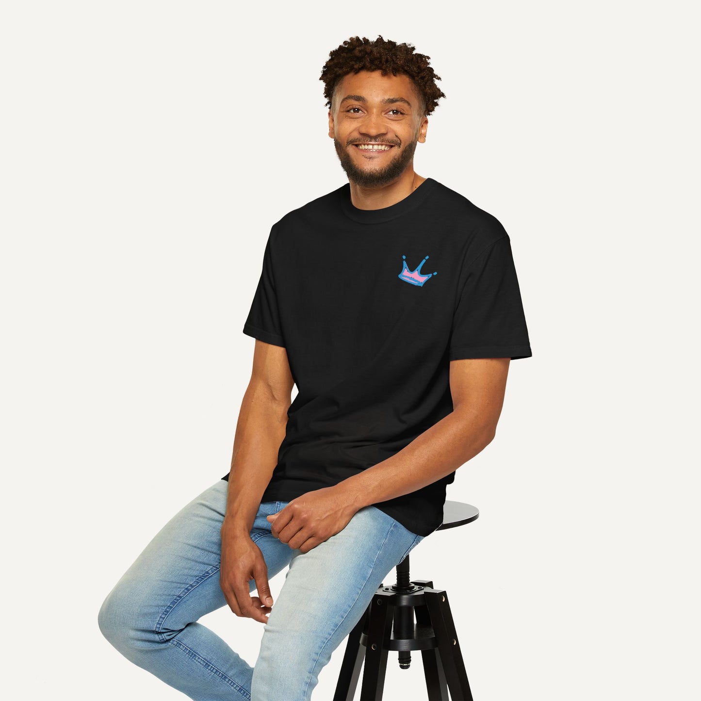 I am black excellence shirt - black front of shirt for JJOA