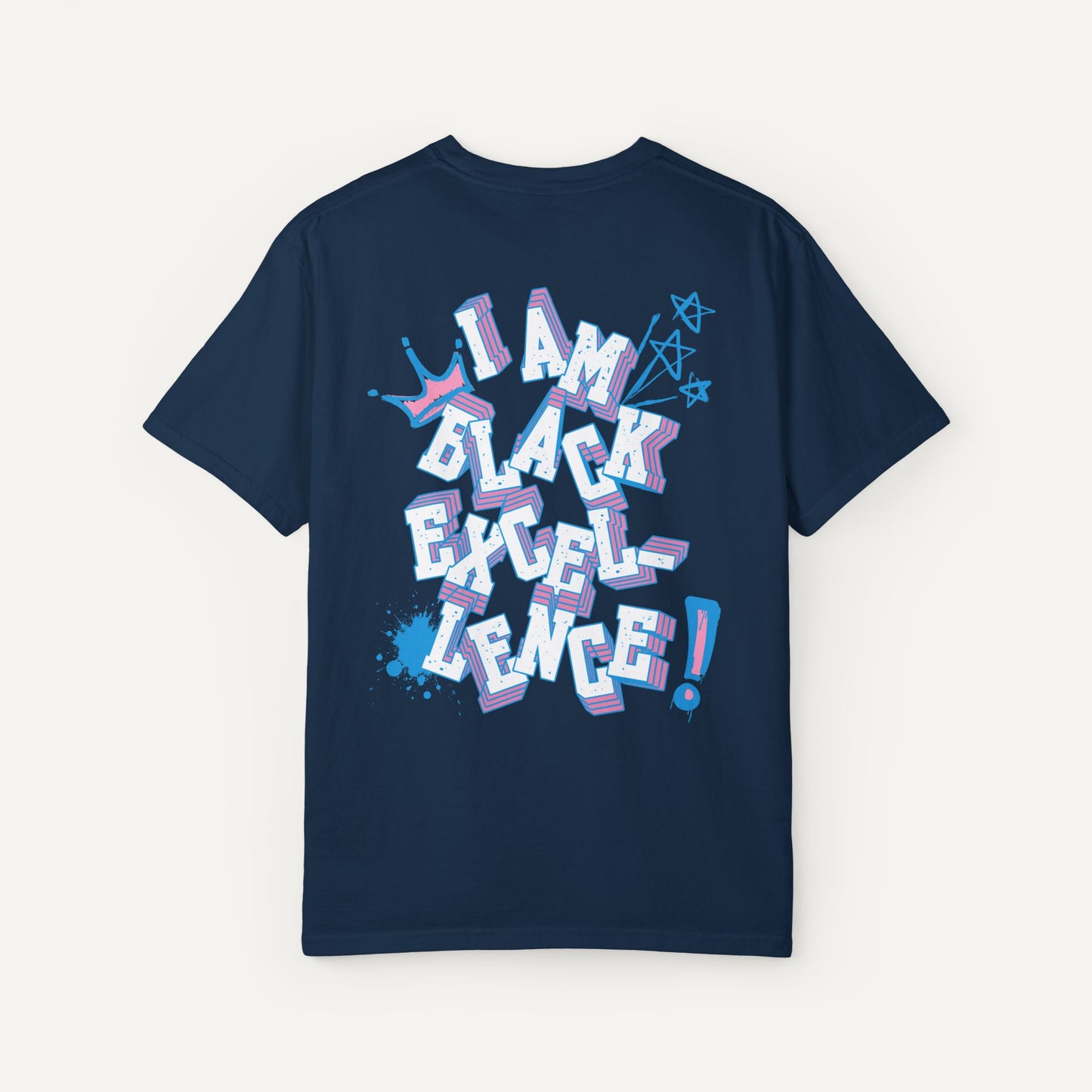 navy blue jack and jill shirt for jack and jill teen apparel with I am black excellence pink and blue graphic tee for Jack and jill of america tween