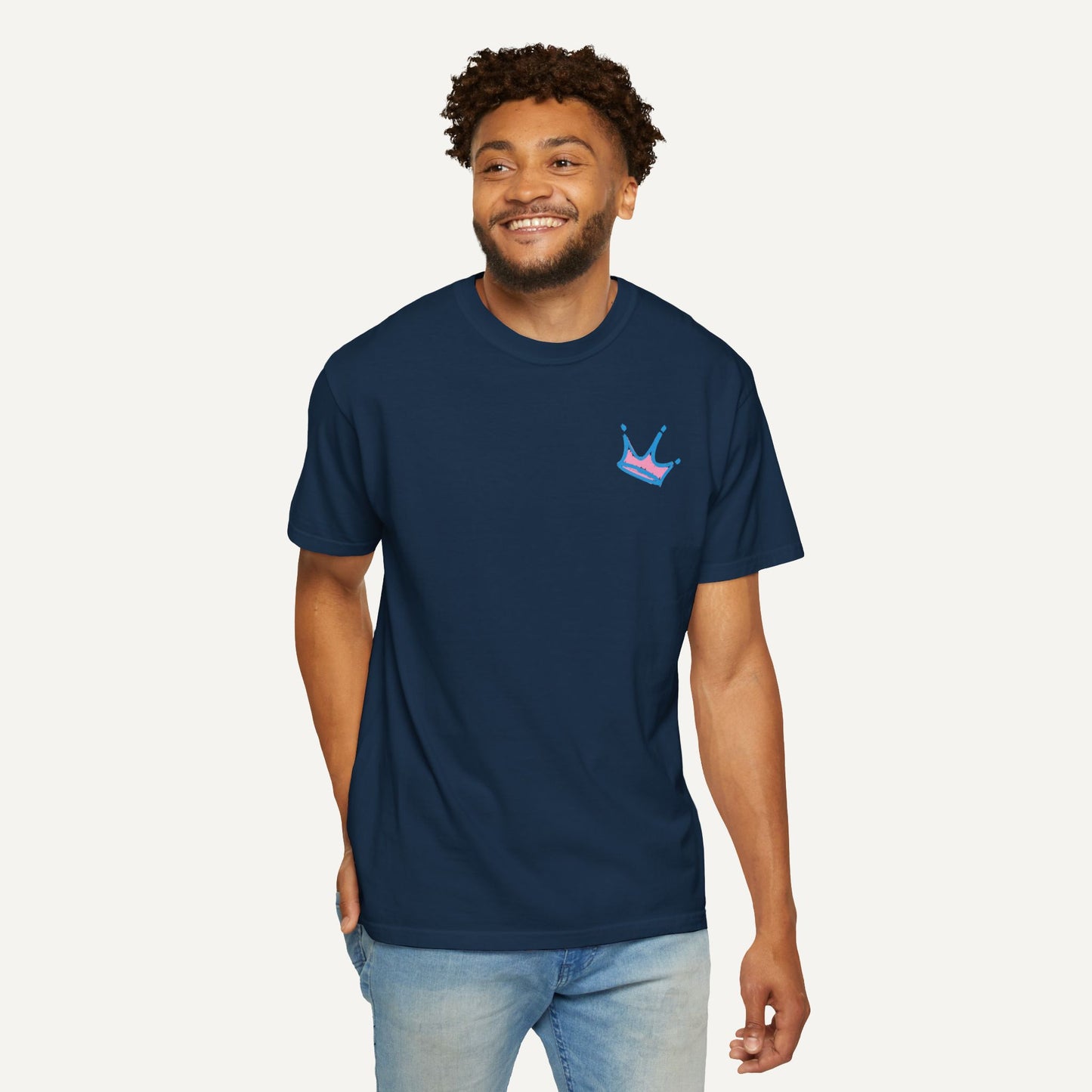jack and jill inspired I am black excellence shirt - navy front of shirt
