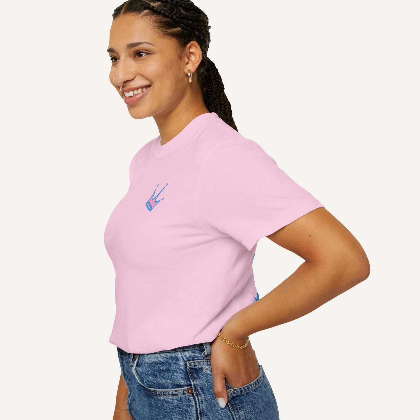 JJOA inspired I am black excellence shirt - pink front of shirt