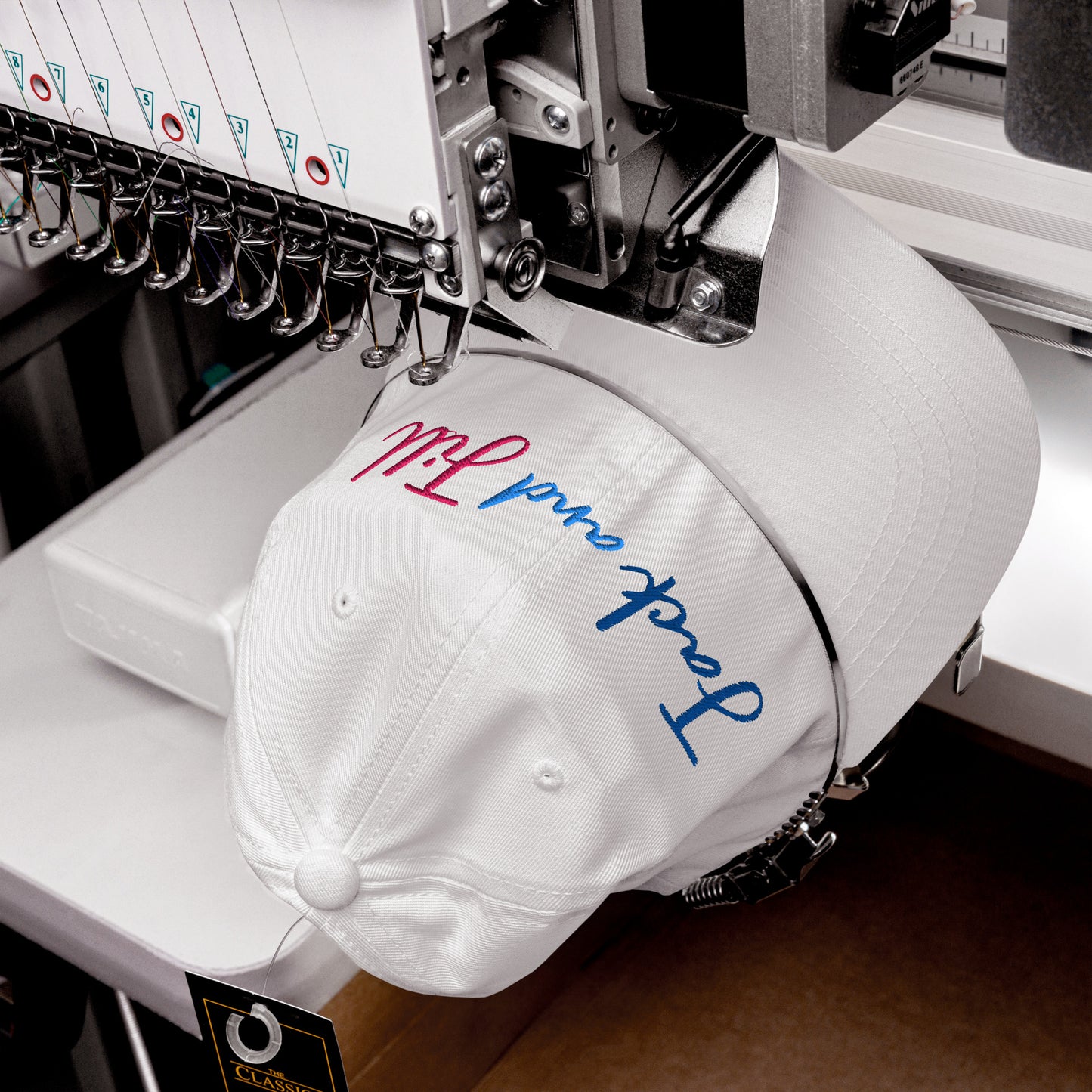 Jack and Jill Embroidered Baseball Hat - White