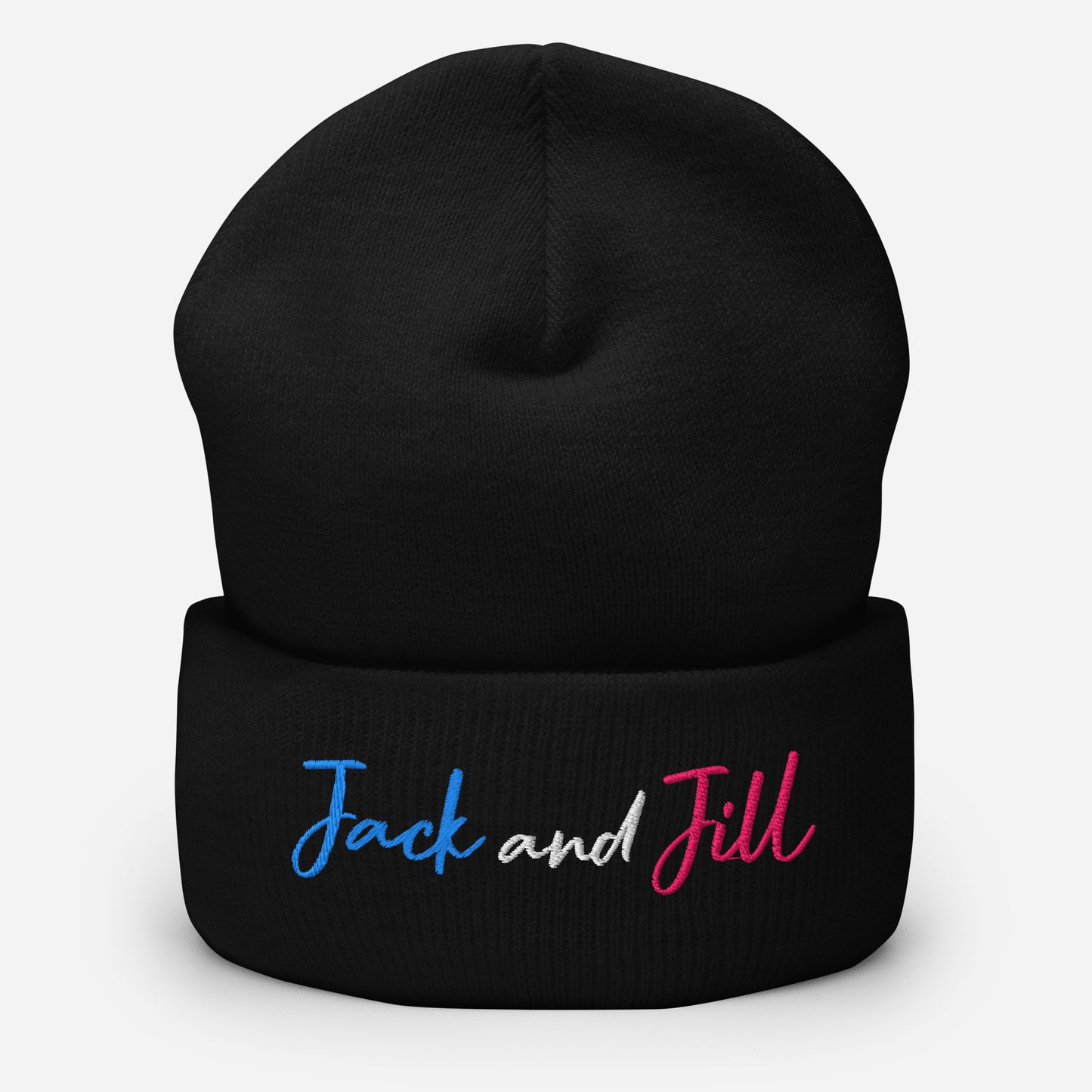 Jack and Jill of America Embroidered Beanie - Black
