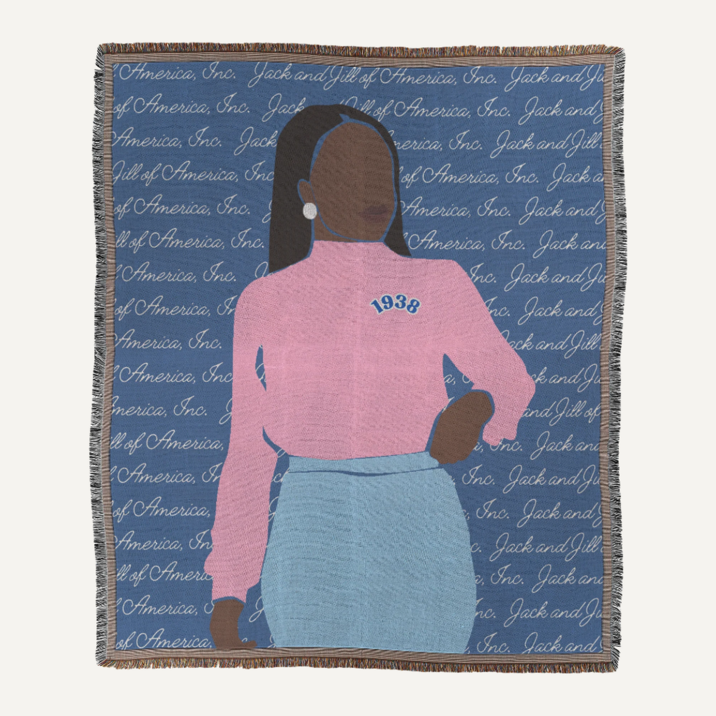 Jack and Jill of America Mother Woven Blanket Gift