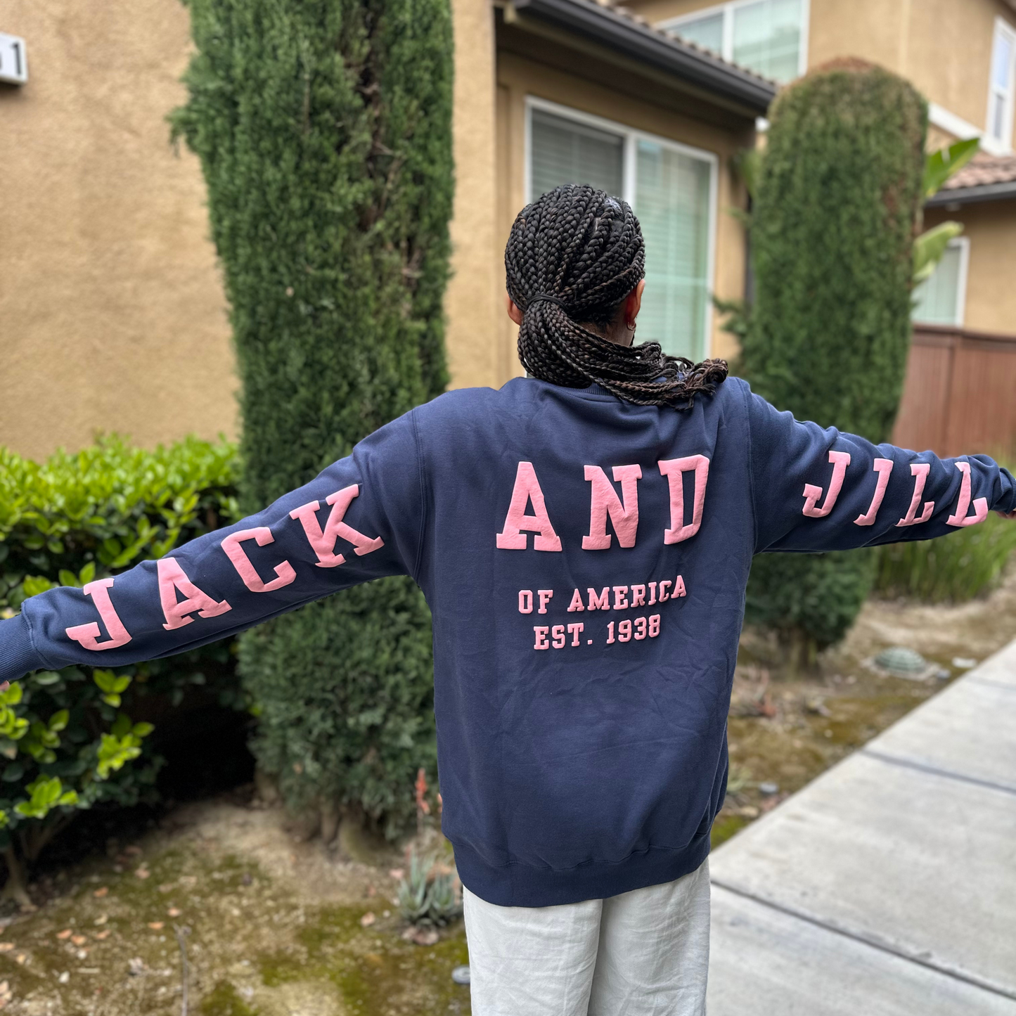 Jack and Jill of America Puff Print Sweatshirt for Teens