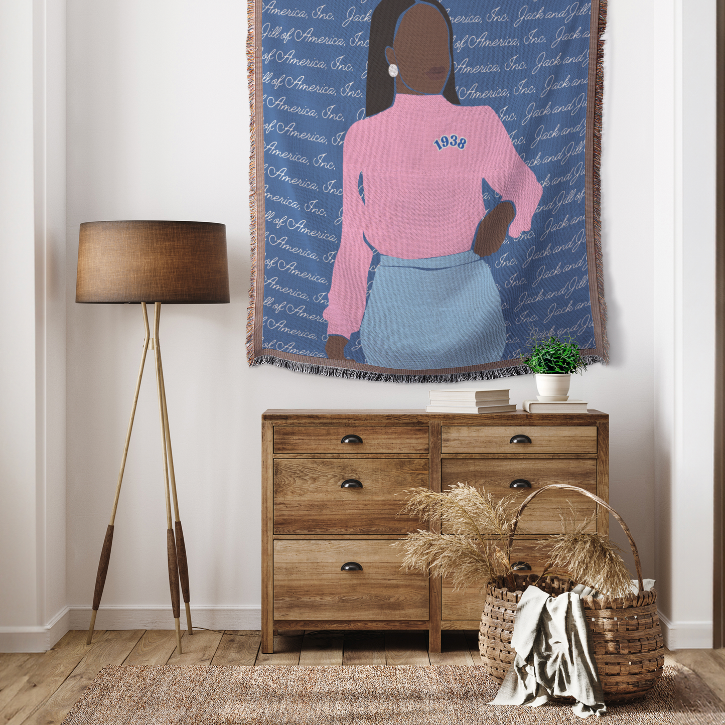 Jack and Jill of America Mother Woven Blanket
