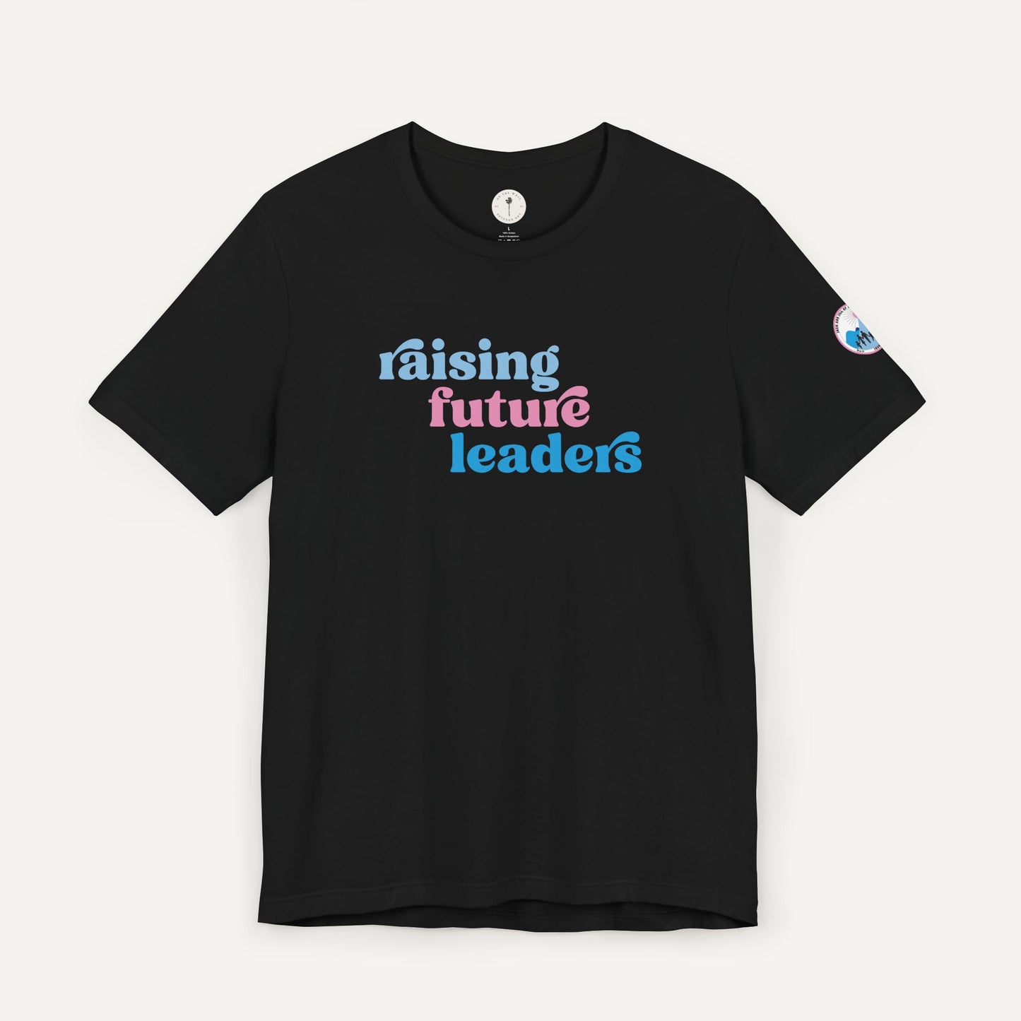Jack and Jill of America Raising Future Leaders Adult Shirt with Logo-Black