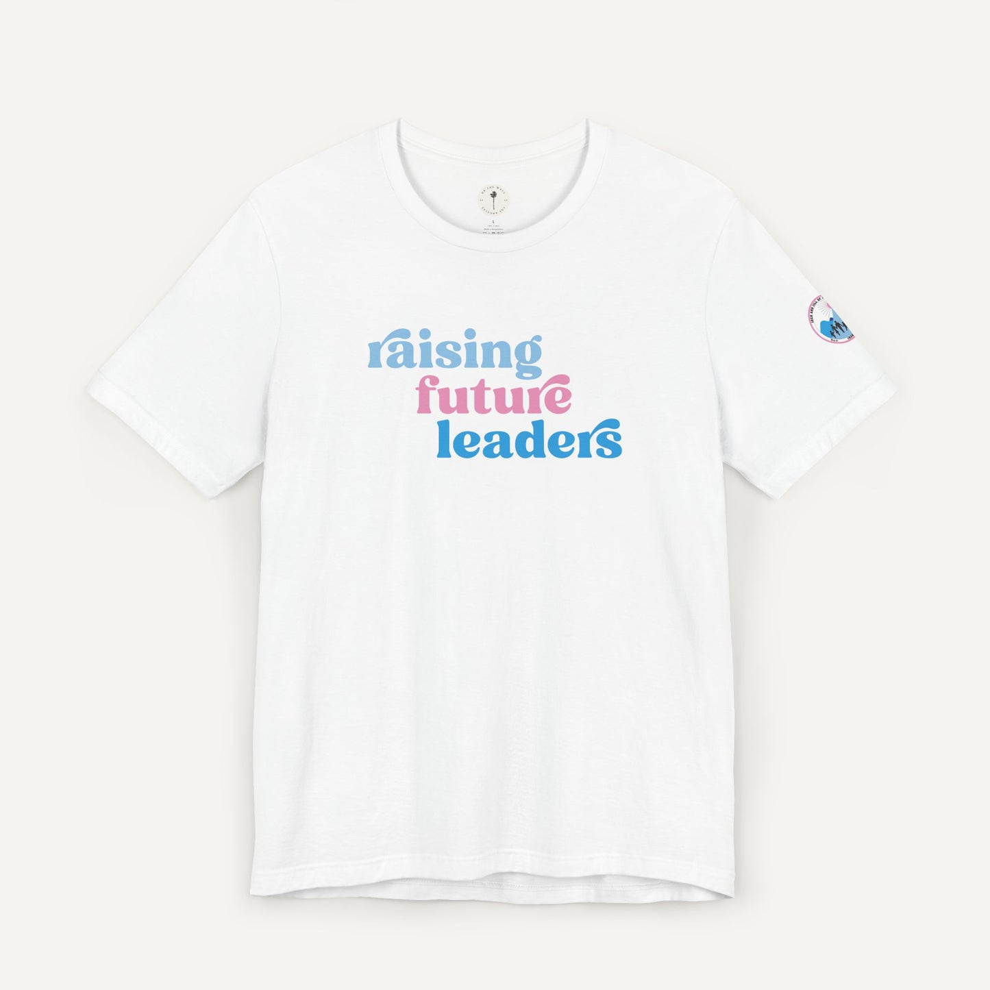 Jack and Jill of America Raising Future Leaders Adult Shirt with Logo-White
