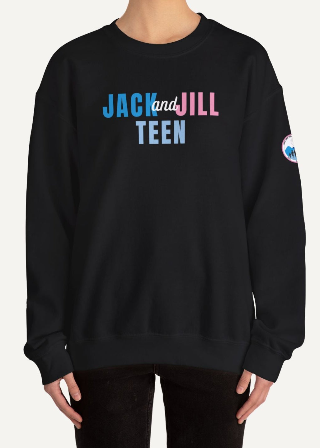 jack and jill america teen sweatshirt - black