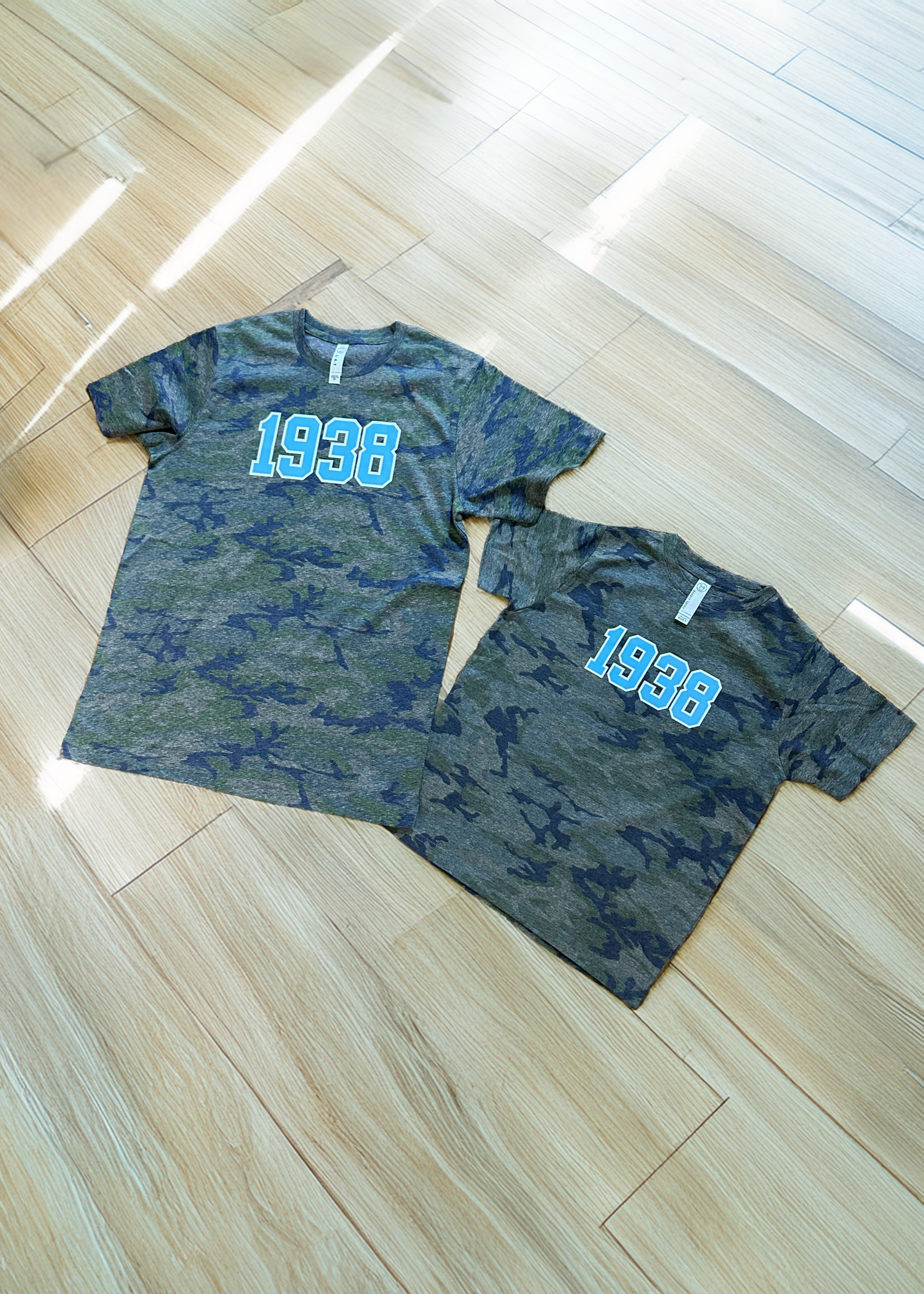 jack and jill 1938 camo kids shirt