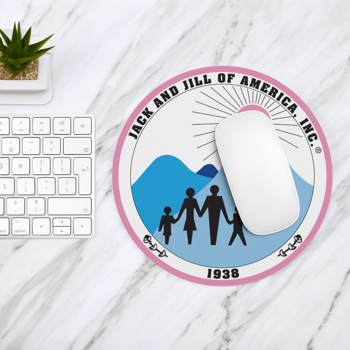 jack and jill of america chapter gifts - JJOA logo mousepad
