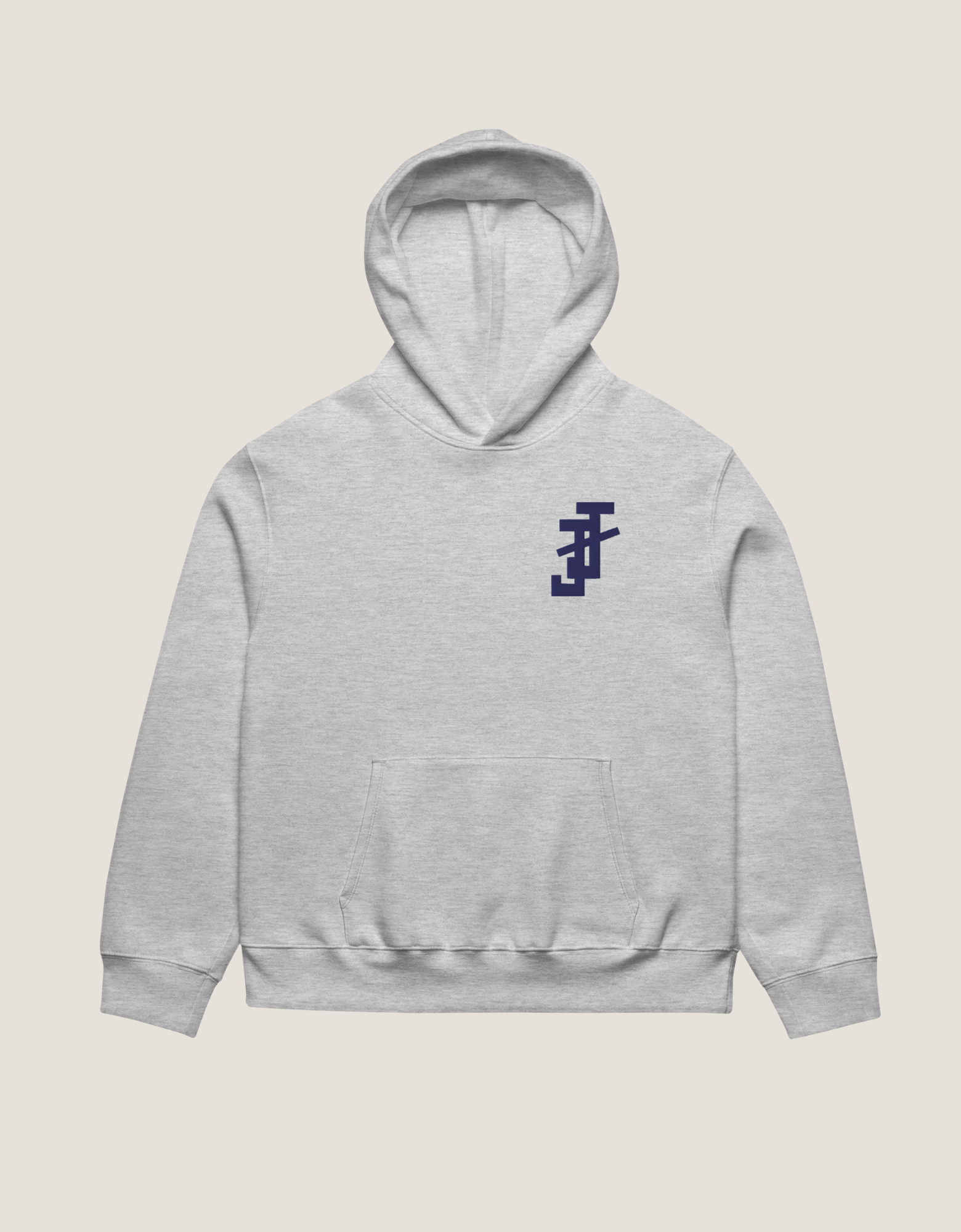 jack and jill of america gray hoodie with blue embroidered logo for jack and jill teen apparel