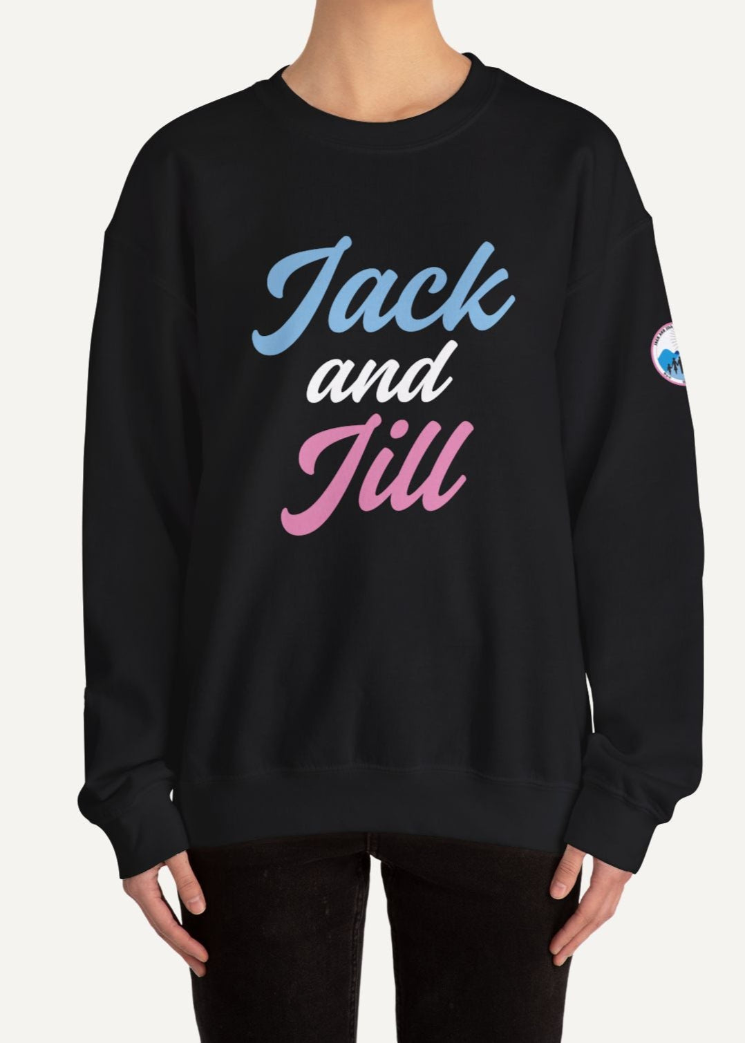 jack and jill of america modern script sweatshirt
