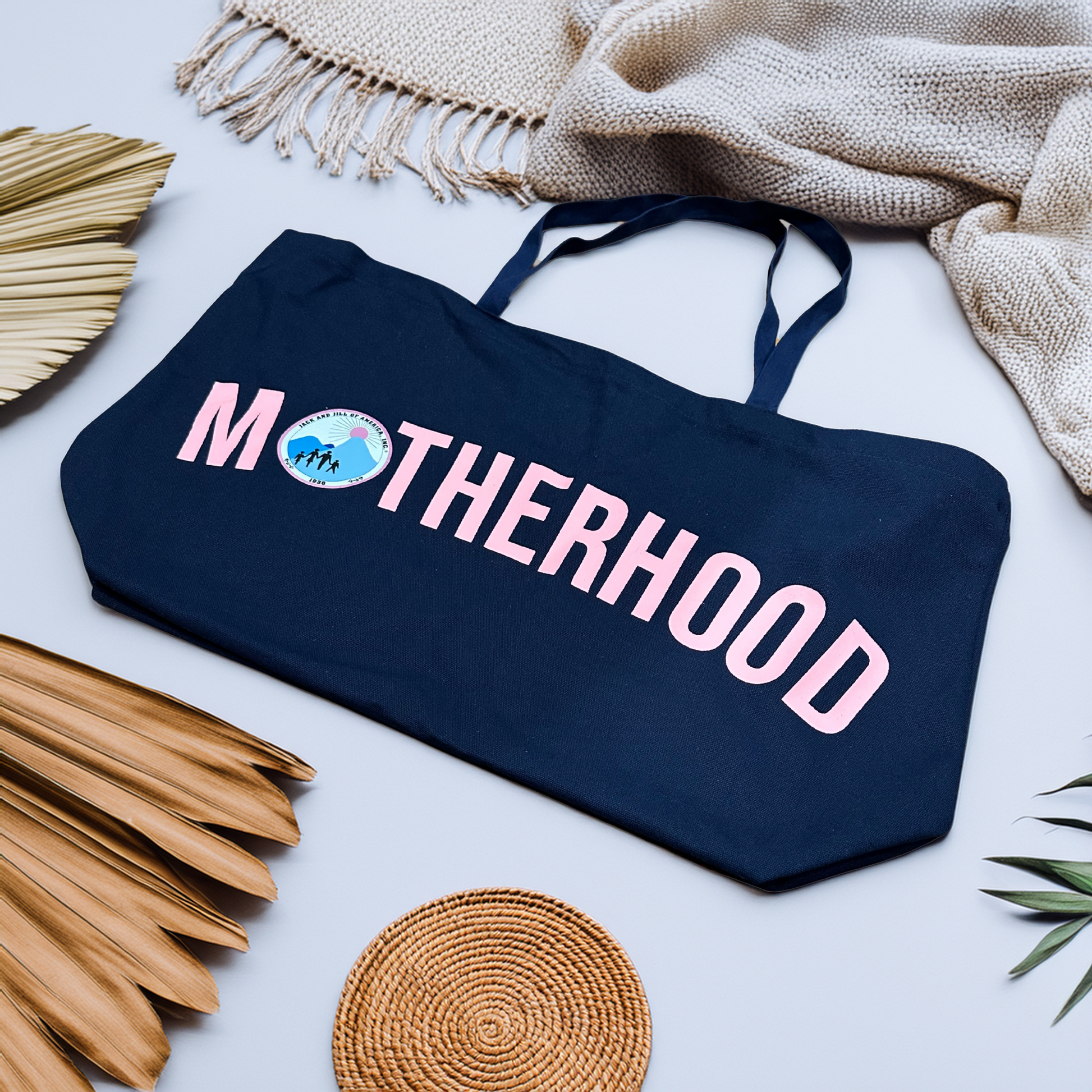 jack and jill of america tote bag - motherhood weekender bag