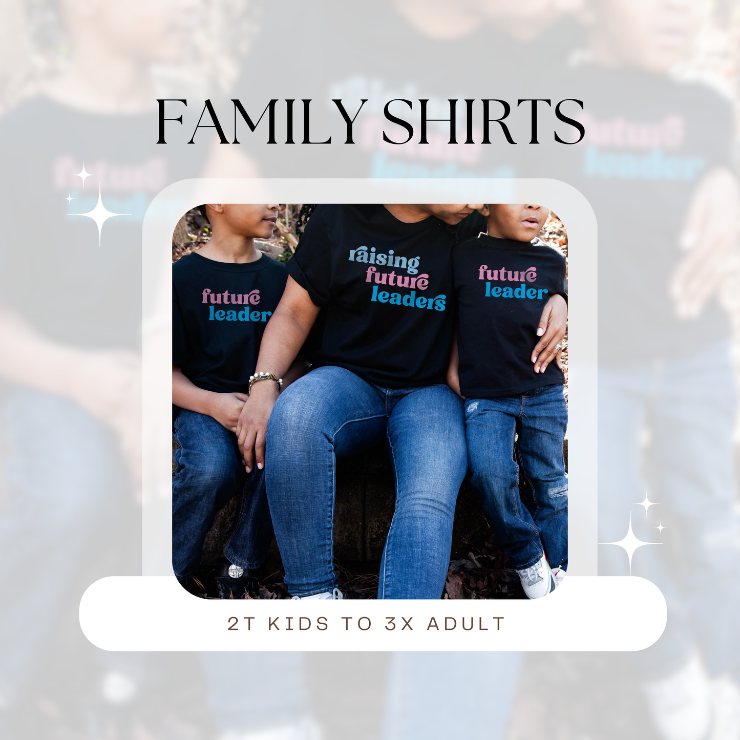 jack and jill of america matching family shirts raising future leaders