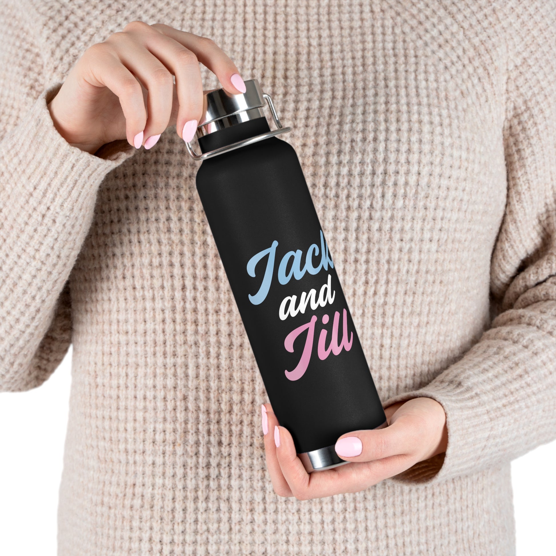 jack and jill of america water bottle - black