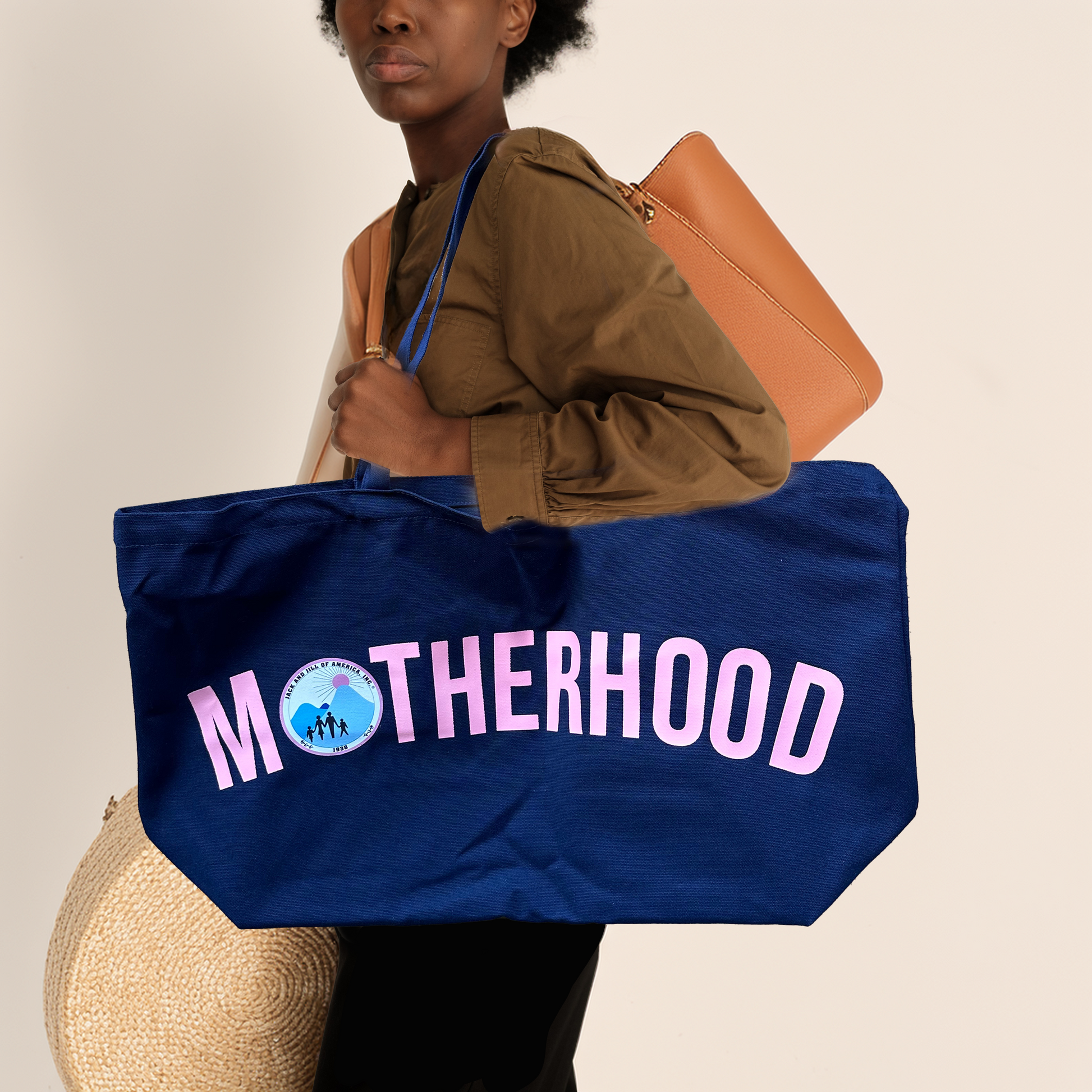 jack and jill of america large tote bag