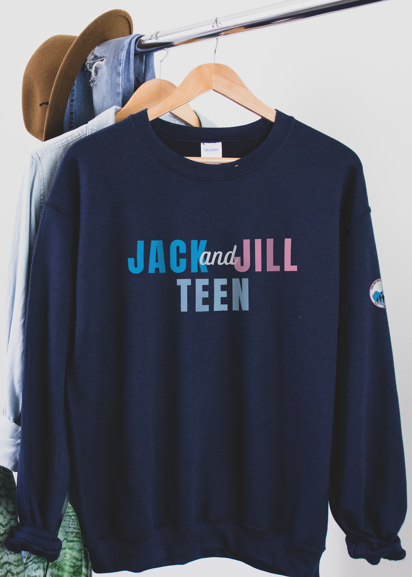 jack and jill of america teen sweatshirt - navy