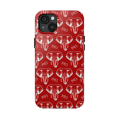 Red 1913 Elephant Phone Case