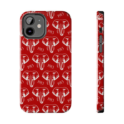 Red 1913 Elephant Phone Case
