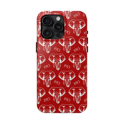 Red 1913 Elephant Phone Case