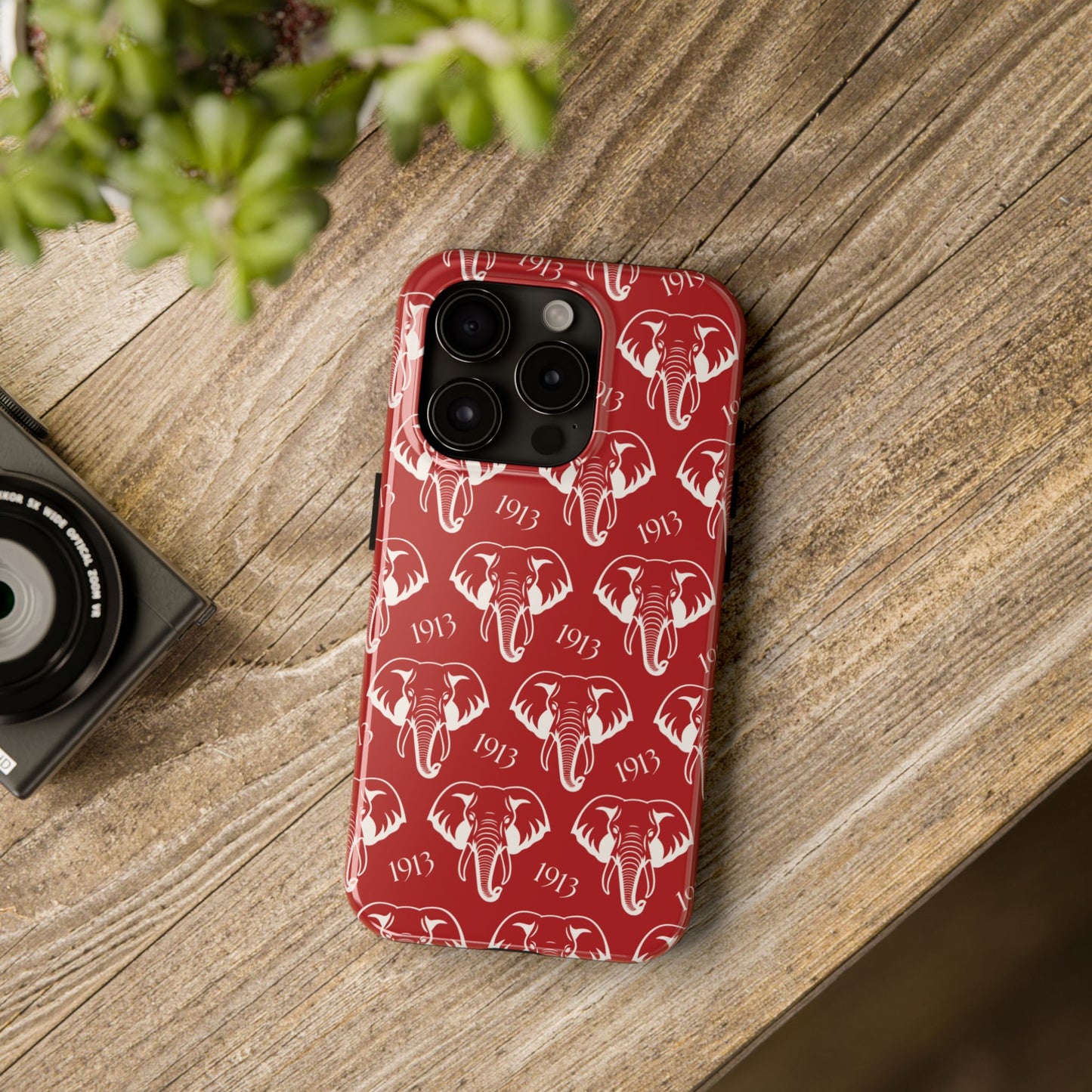 Red 1913 Elephant Phone Case