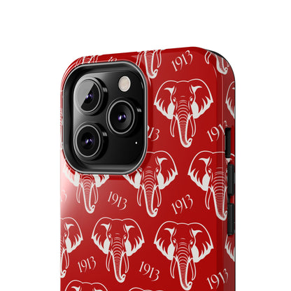 Red 1913 Elephant Phone Case