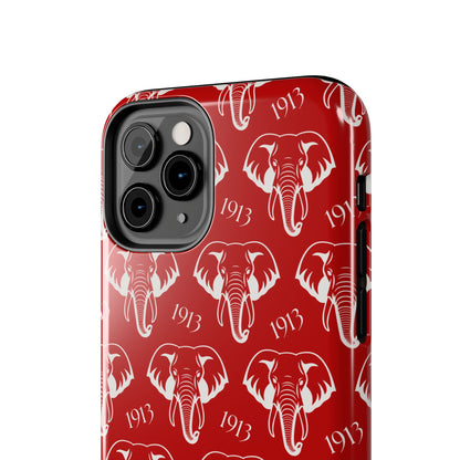 Red 1913 Elephant Phone Case