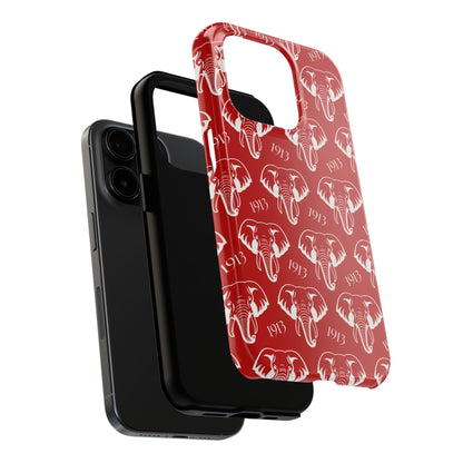 Red 1913 Elephant Phone Case