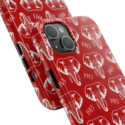 Red 1913 Elephant Phone Case