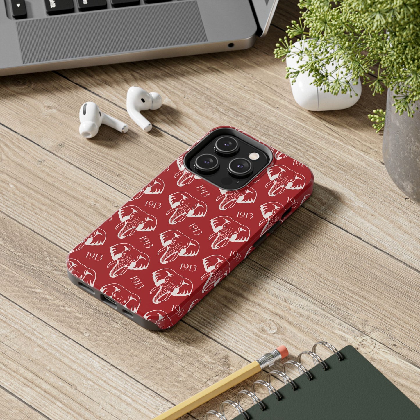 Red 1913 Elephant Phone Case