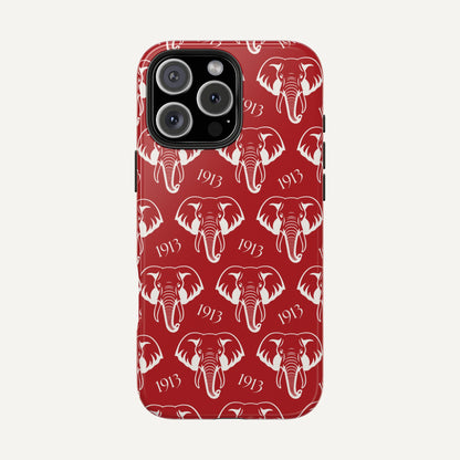 Red 1913 Elephant Phone Case