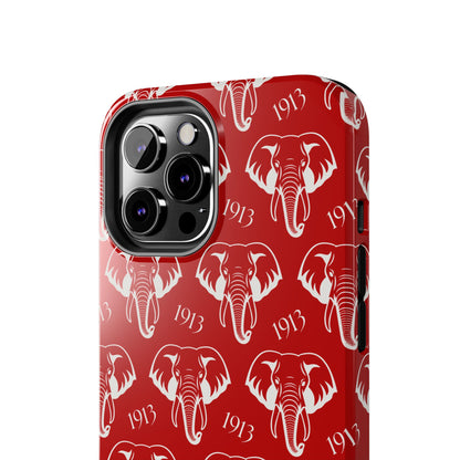 Red 1913 Elephant Phone Case