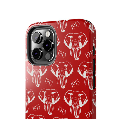 Red 1913 Elephant Phone Case
