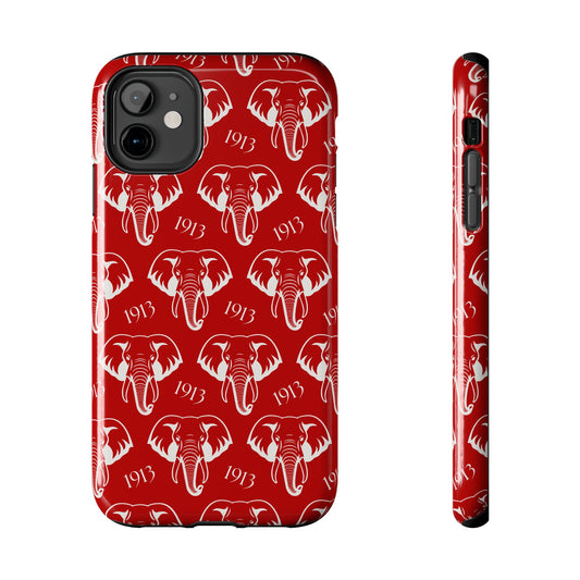 Red 1913 Elephant Phone Case