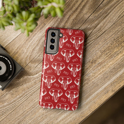 Red 1913 Elephant Phone Case