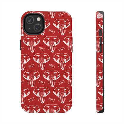 Red 1913 Elephant Phone Case