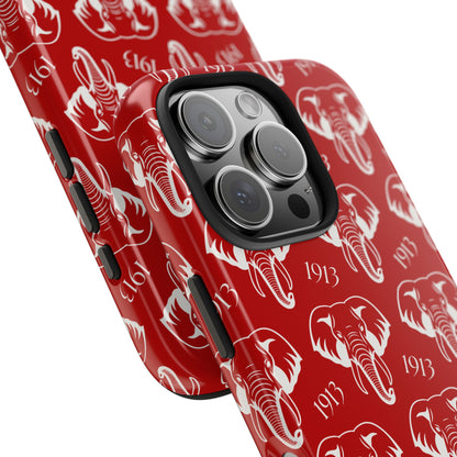 Red 1913 Elephant Phone Case