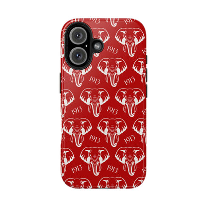 Red 1913 Elephant Phone Case