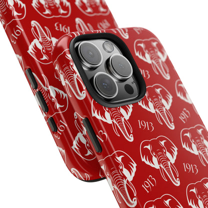 Red 1913 Elephant Phone Case