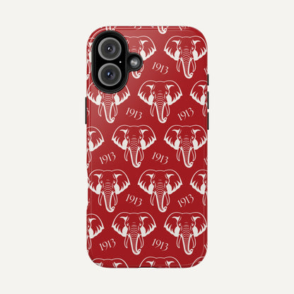 Red 1913 Elephant Phone Case – On the Wall LA Red 1913 Elephant Phone Case – On the Wall LA