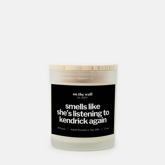 Kendrick for Her Candle Frosted Glass (Hand Poured 11 oz)