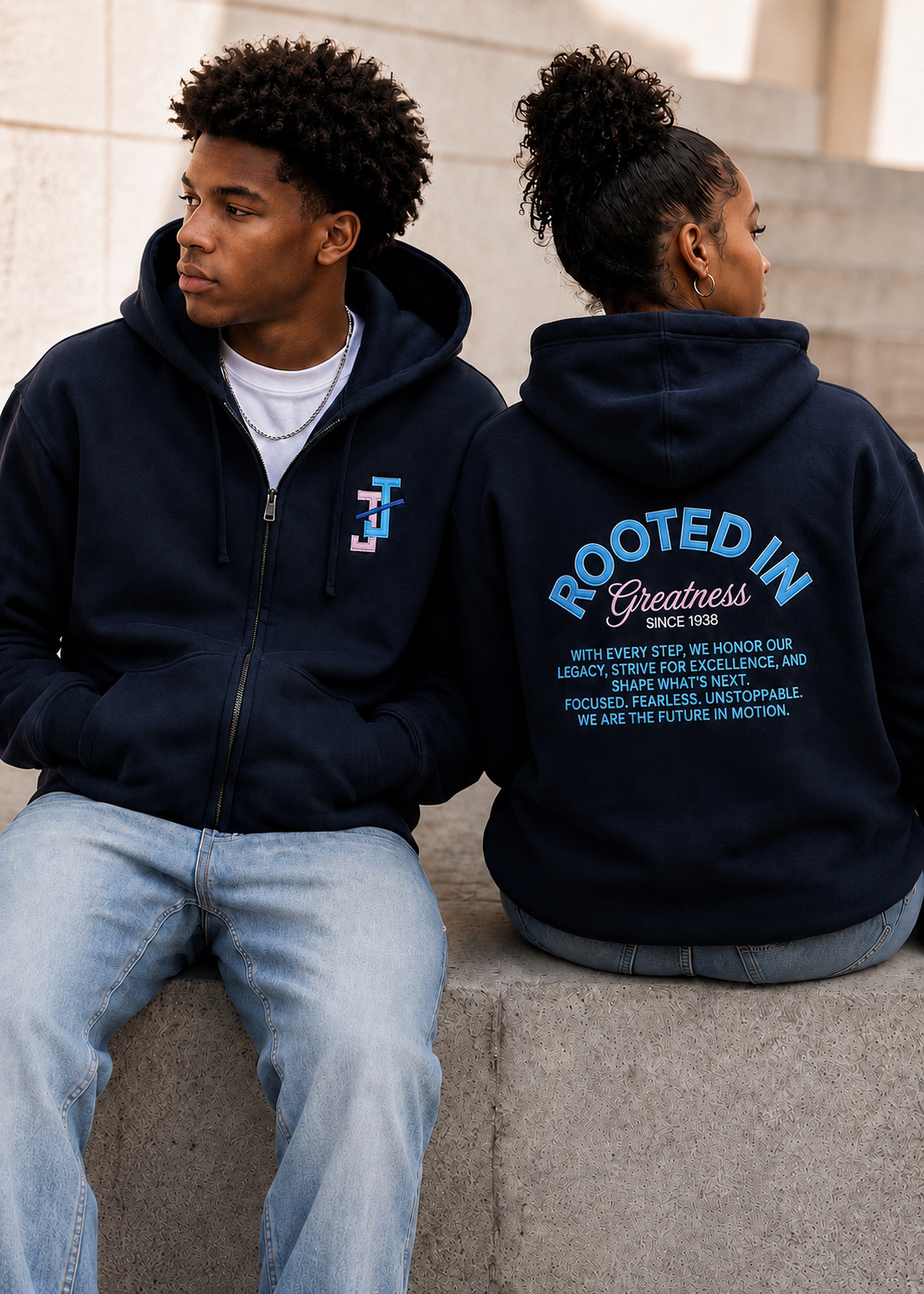 LIMITED EDITION: Rooted in Greatness Embroidered Hoodie