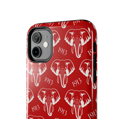 Red 1913 Elephant Phone Case