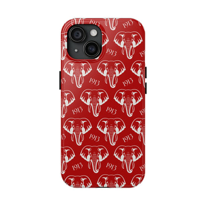 Red 1913 Elephant Phone Case