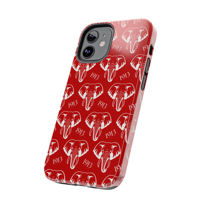 Red 1913 Elephant Phone Case
