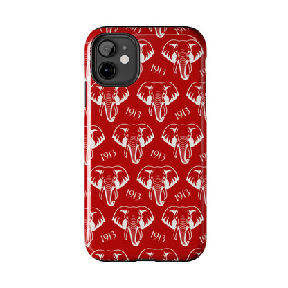 Red 1913 Elephant Phone Case