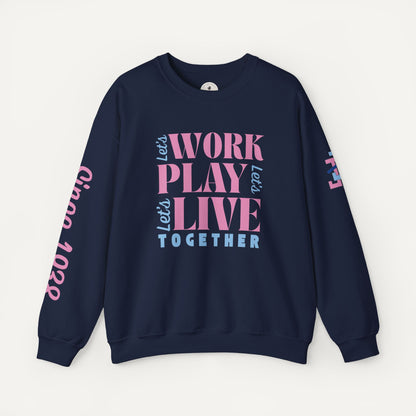 JJOA Work Play Live Unisex Sweatshirt