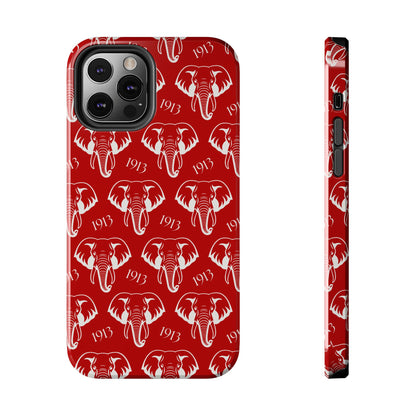 Red 1913 Elephant Phone Case