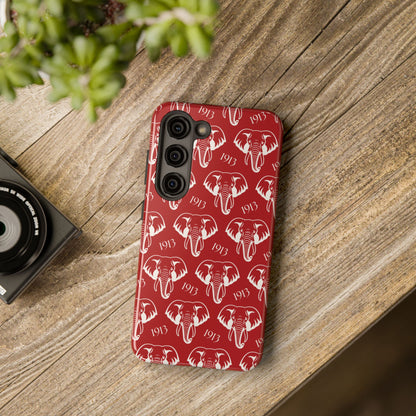 Red 1913 Elephant Phone Case